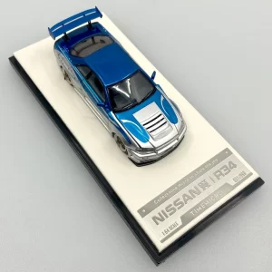 Time Micro 1:64 Nissan Skyline GTR R-34, Silver/Blue